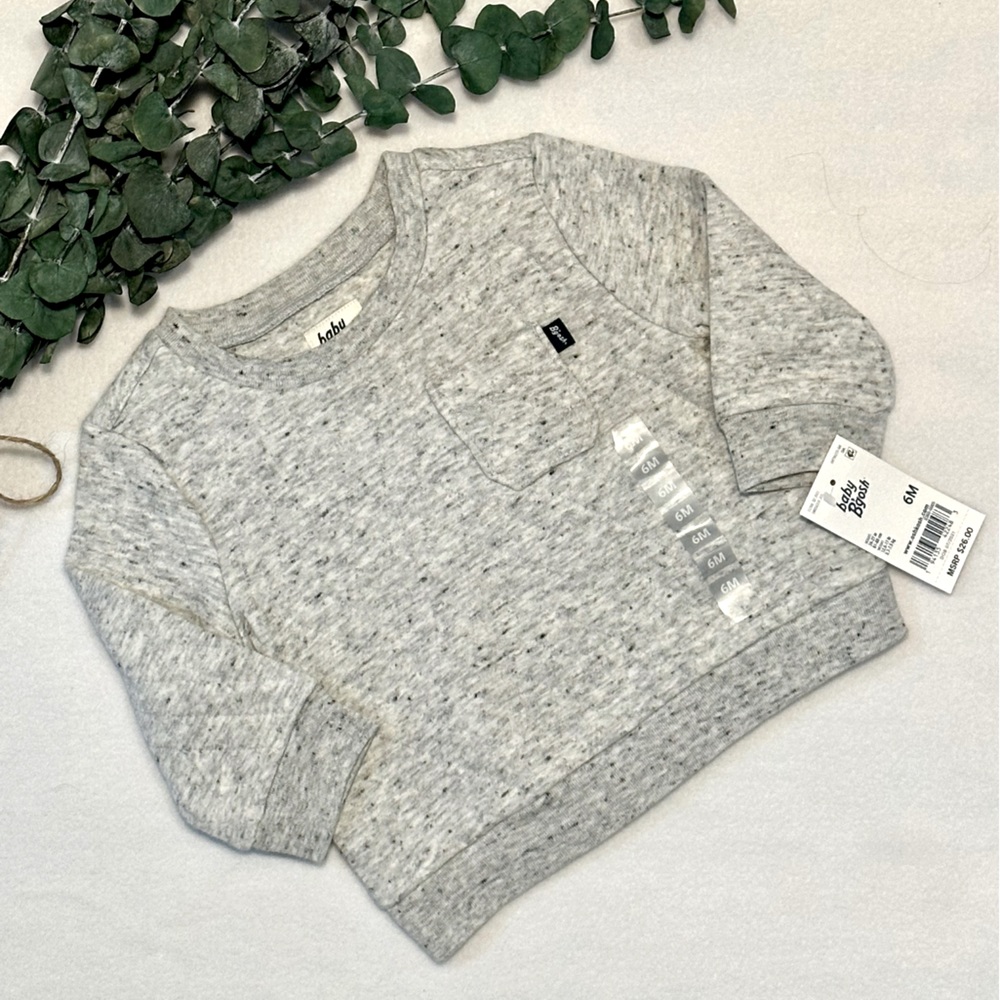 NWT baby B’gosh Quilted Fabric Sweatshirt baby size 6M